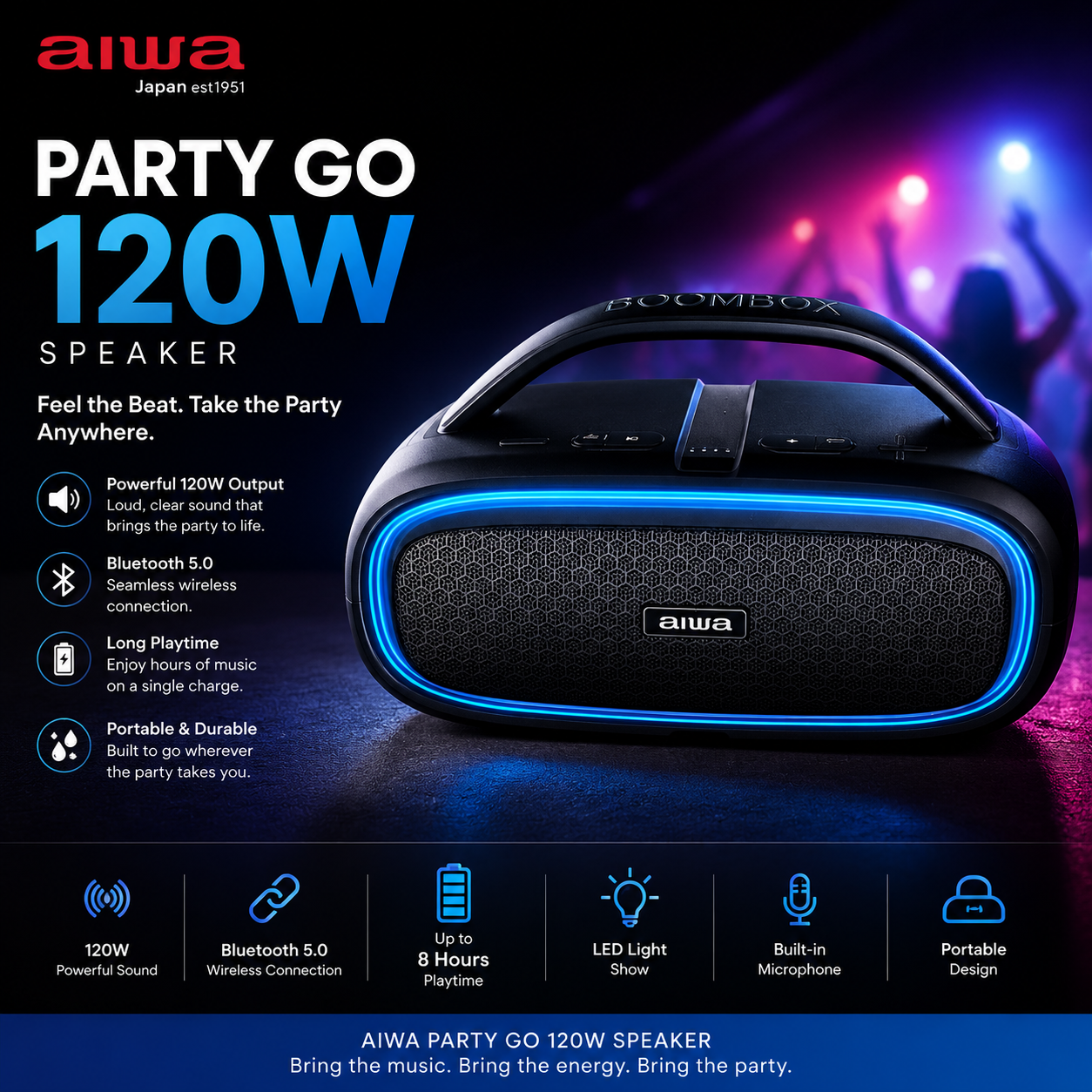 Aiwa party go speaker