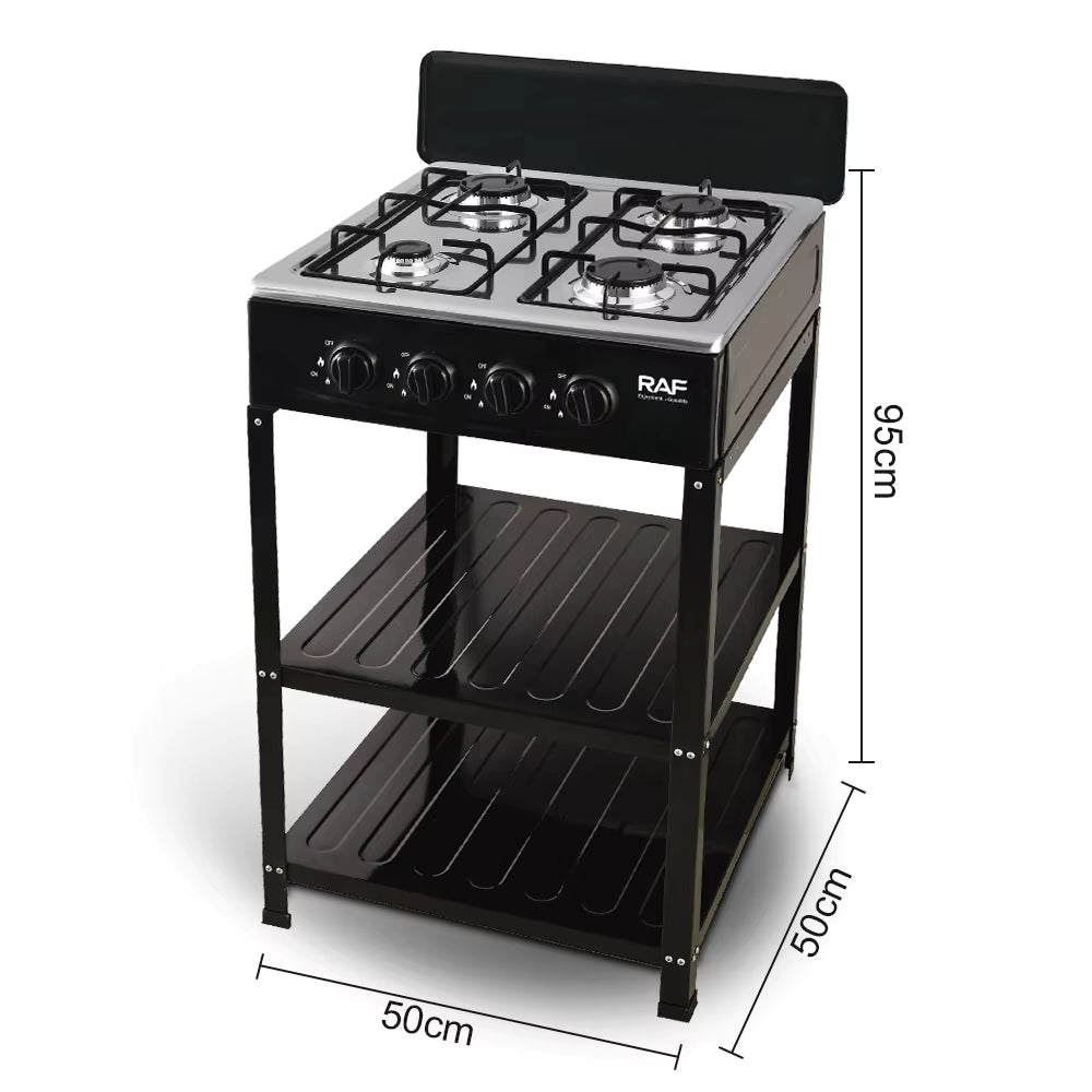 Gas stove 4 plate with lid