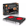 Double plate infrared cooker
